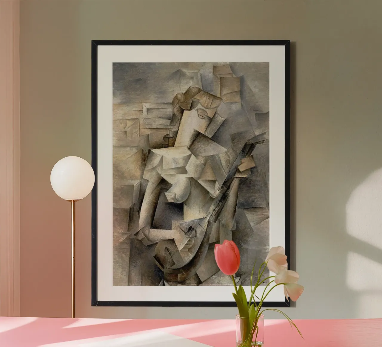 La ragazza con il mandolino carta hahnemühle da Susanprint