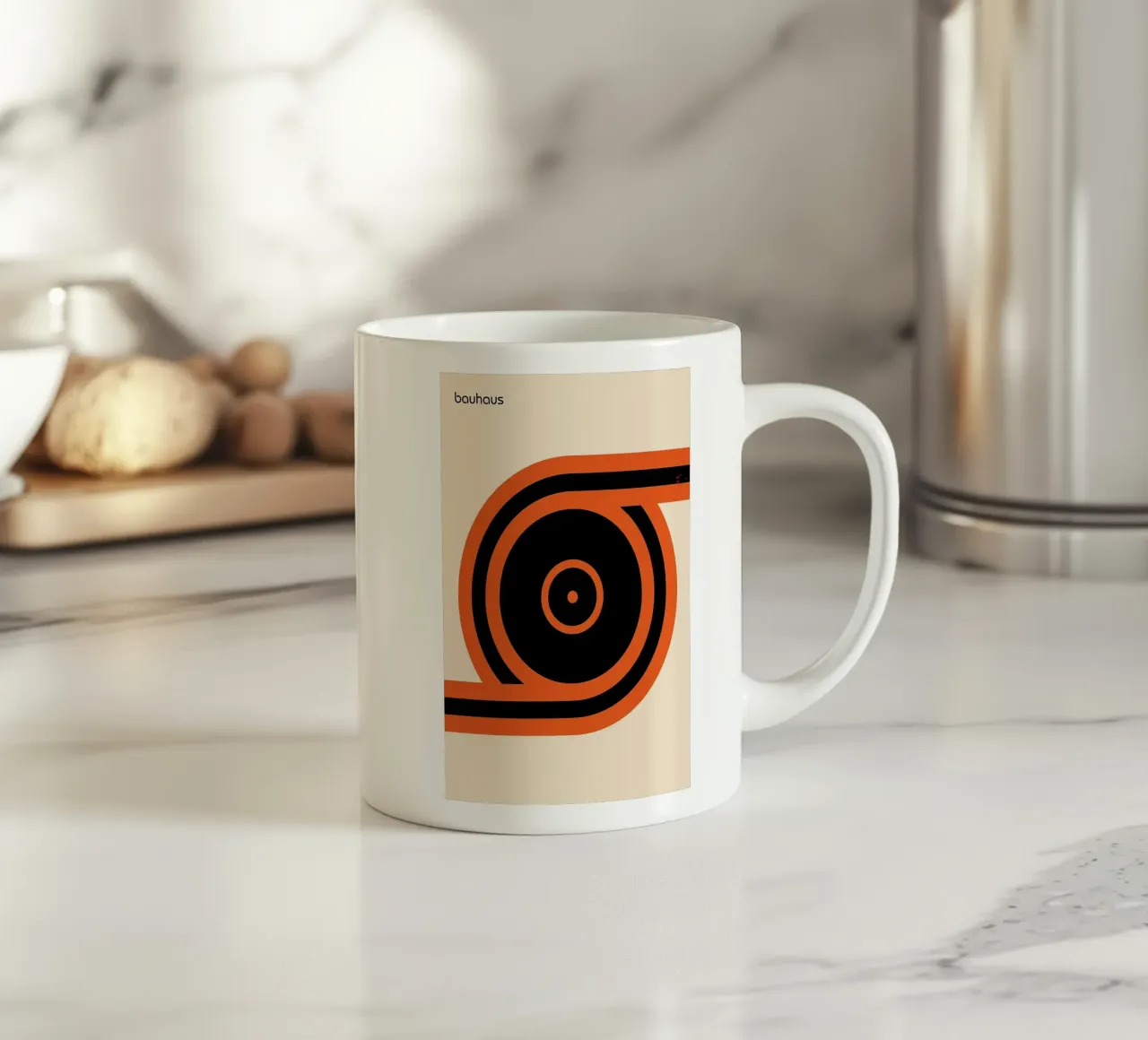 Bauhaus ceramic mug by Narciso