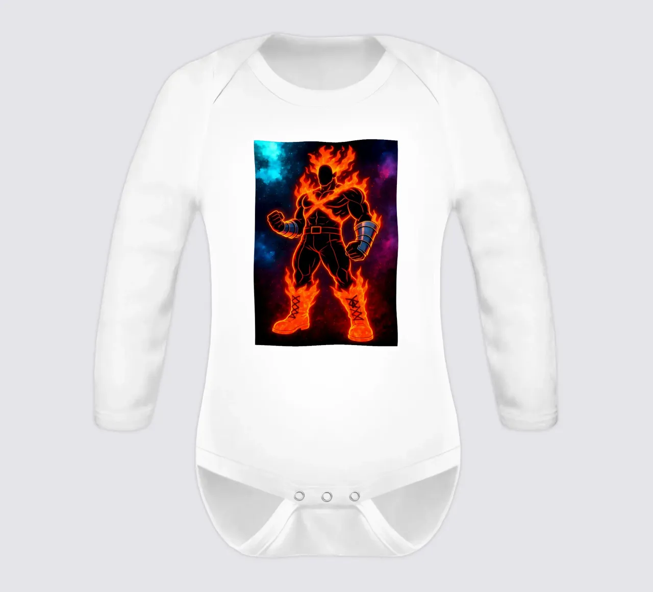 Soul Of my hero academia Endeavor long-sleeve baby romper by DGSoulheroes