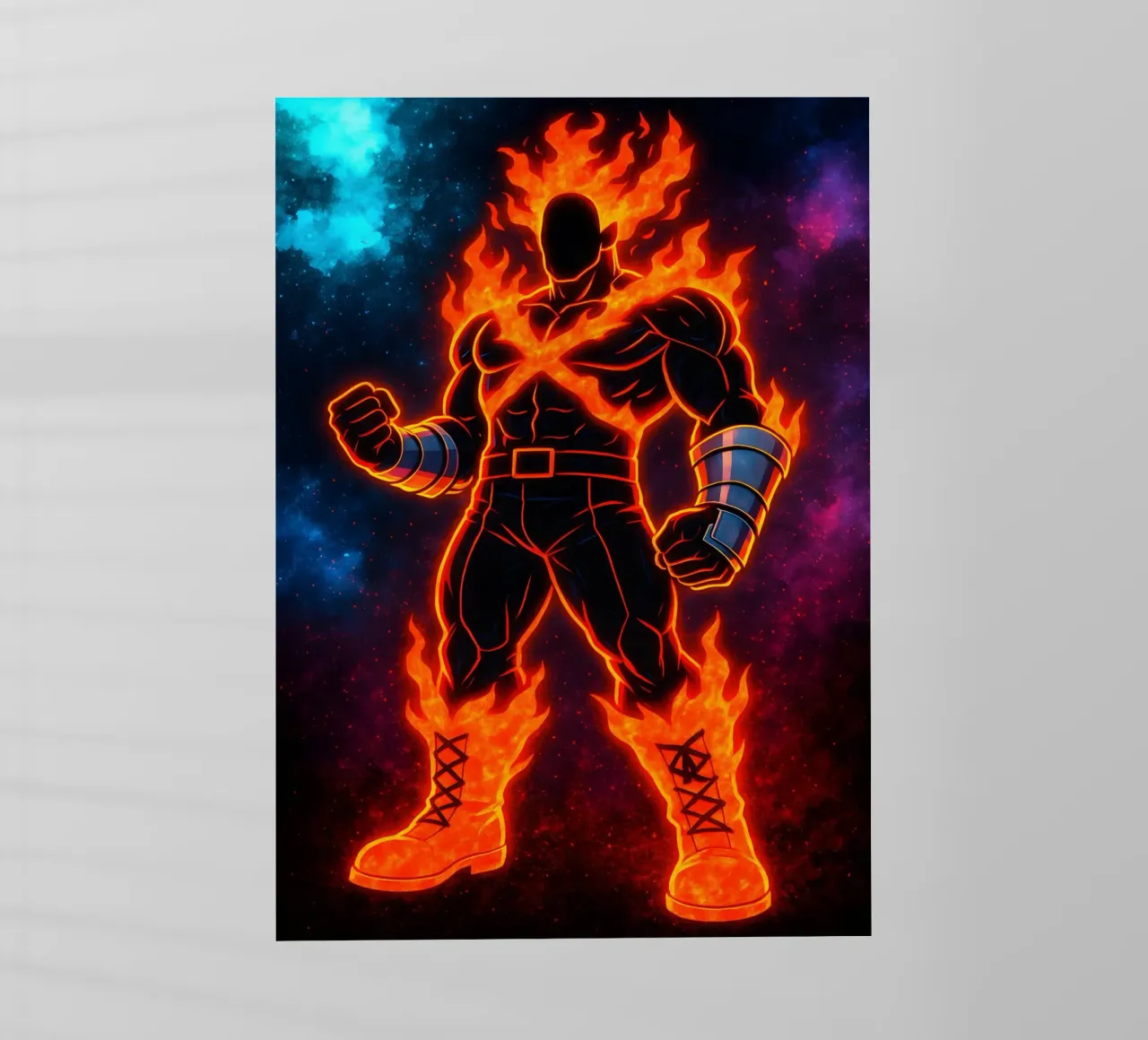 Soul Of my hero academia Endeavor pellicola backlit da DGSoulheroes