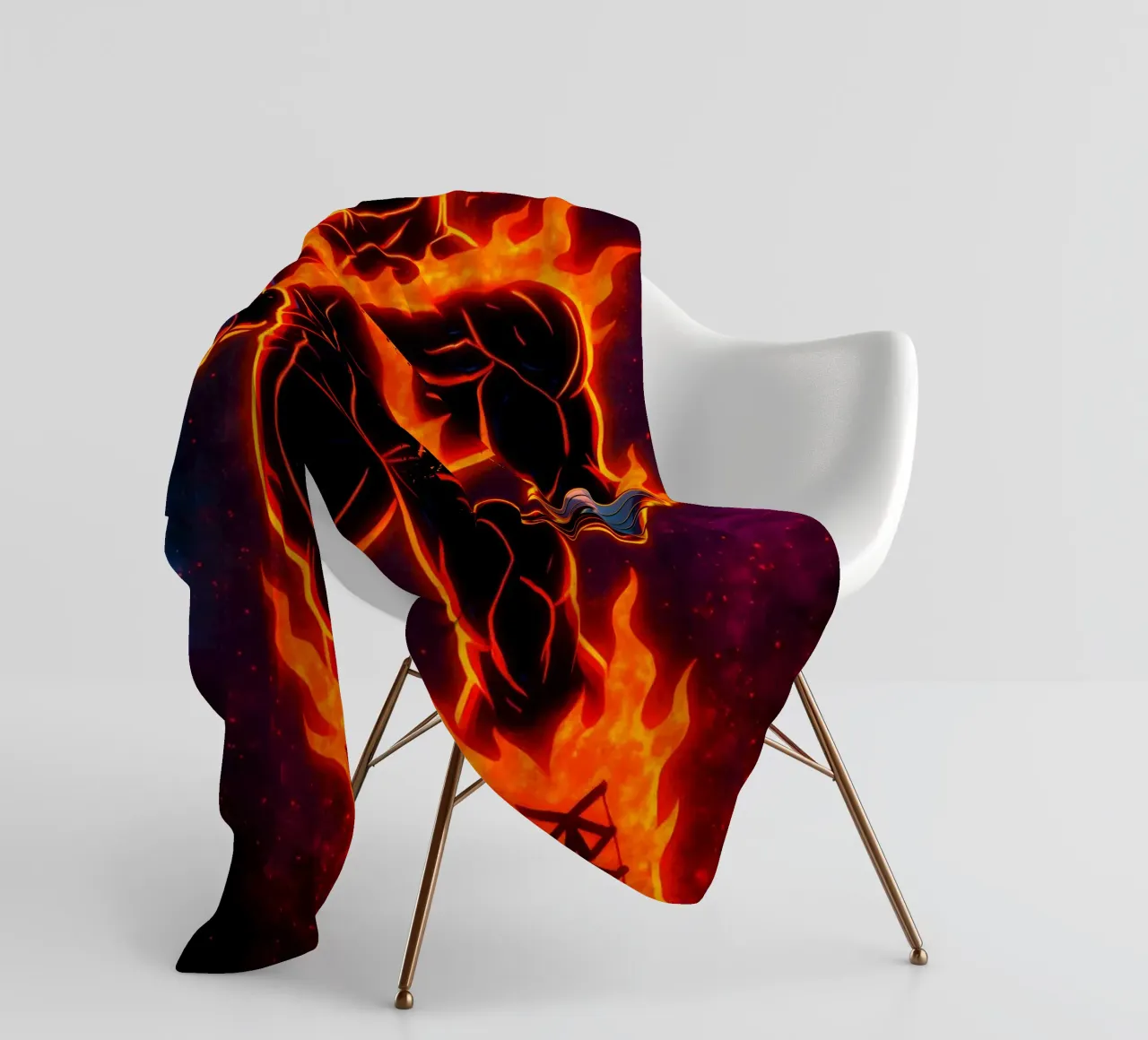 Soul Of my hero academia Endeavor coperta in pile da DGSoulheroes