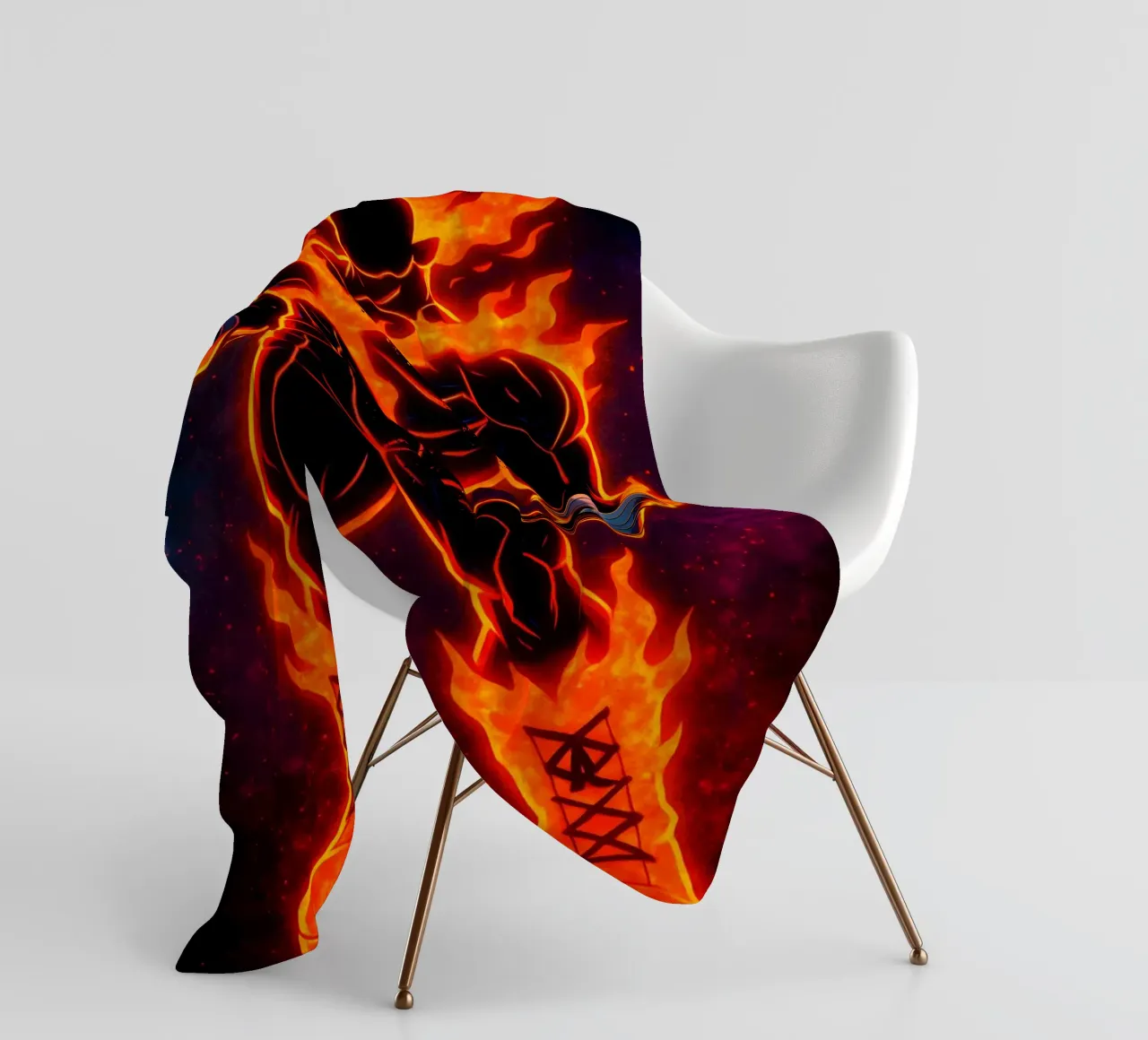 Soul Of my hero academia Endeavor coperta in pile da DGSoulheroes