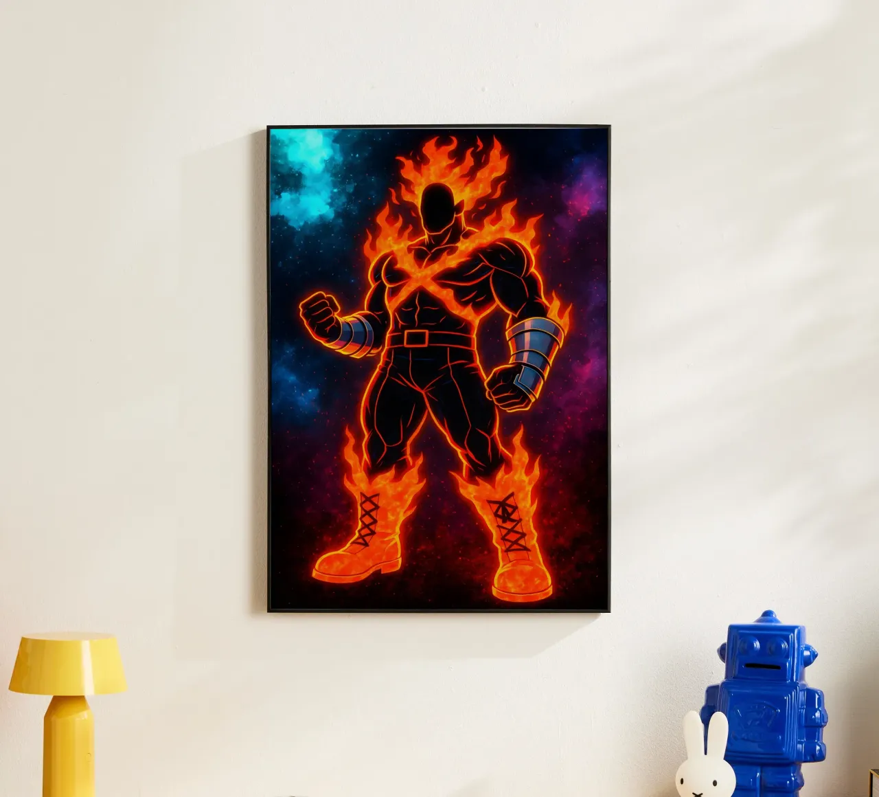Soul Of my hero academia Endeavor alluminio dibond da DGSoulheroes