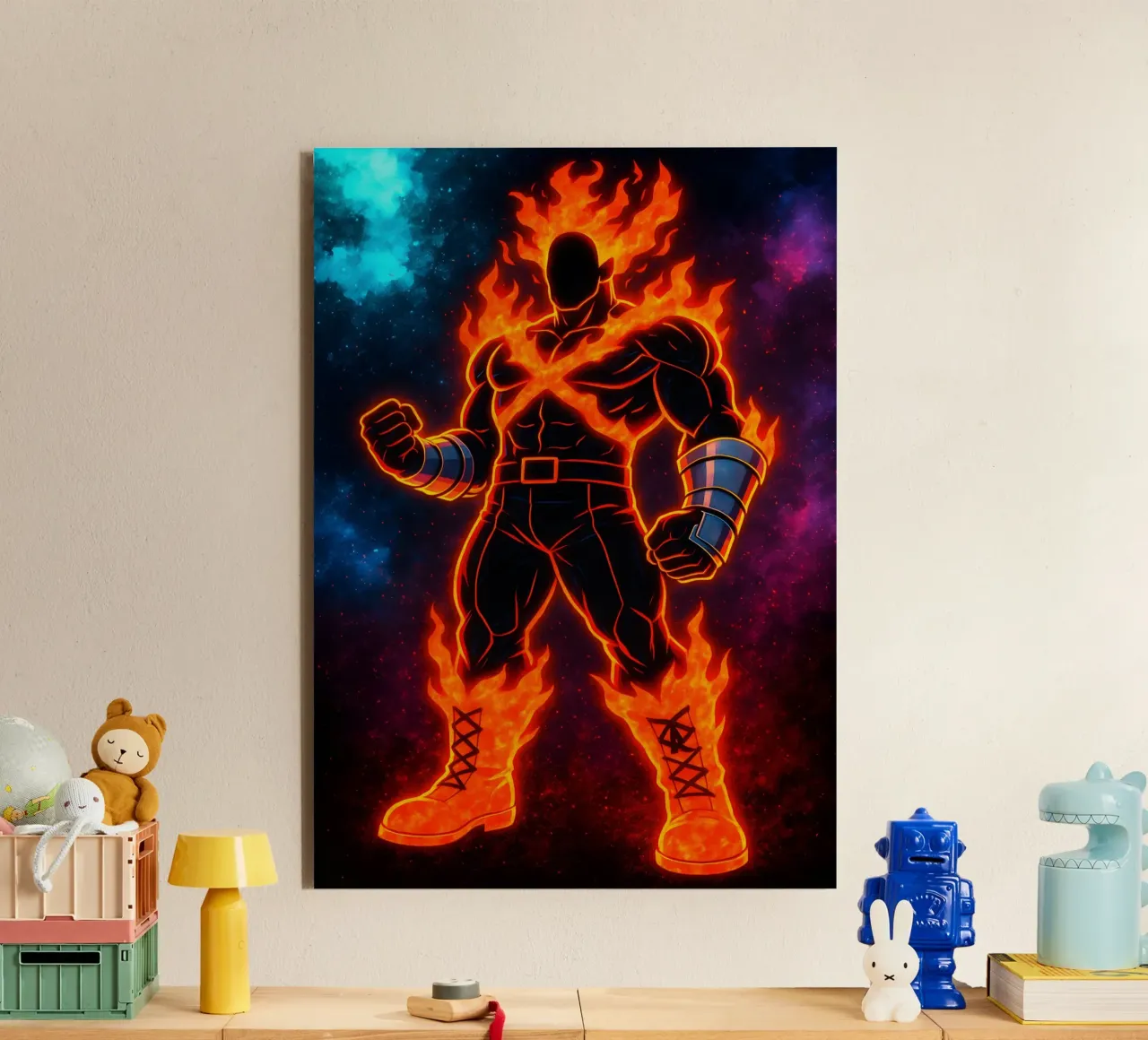Soul Of my hero academia Endeavor alluminio dibond da DGSoulheroes