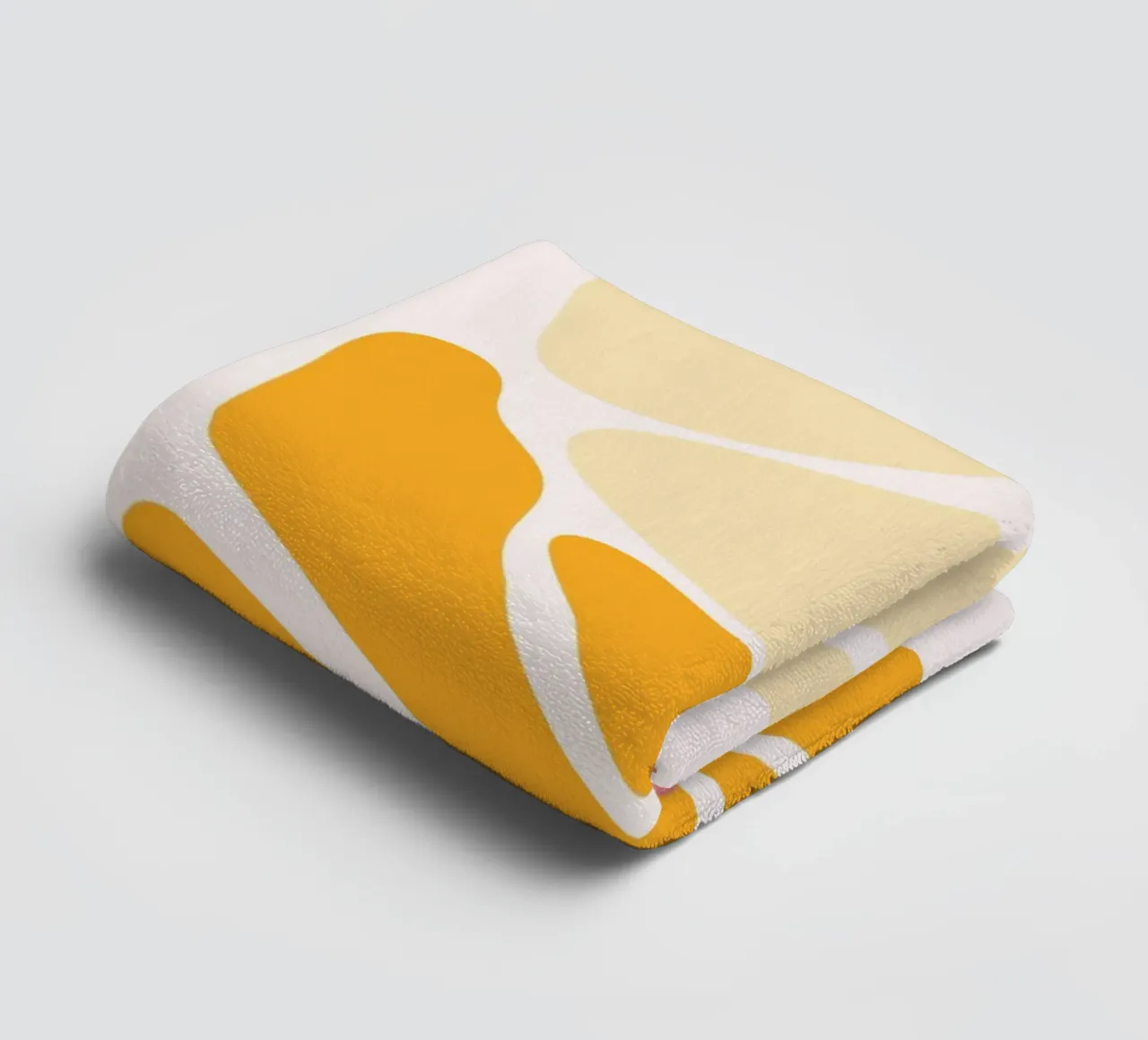 Flores Boho Abstractas Naranja y Rosa Impresión Artística toalla de baño de homdeco