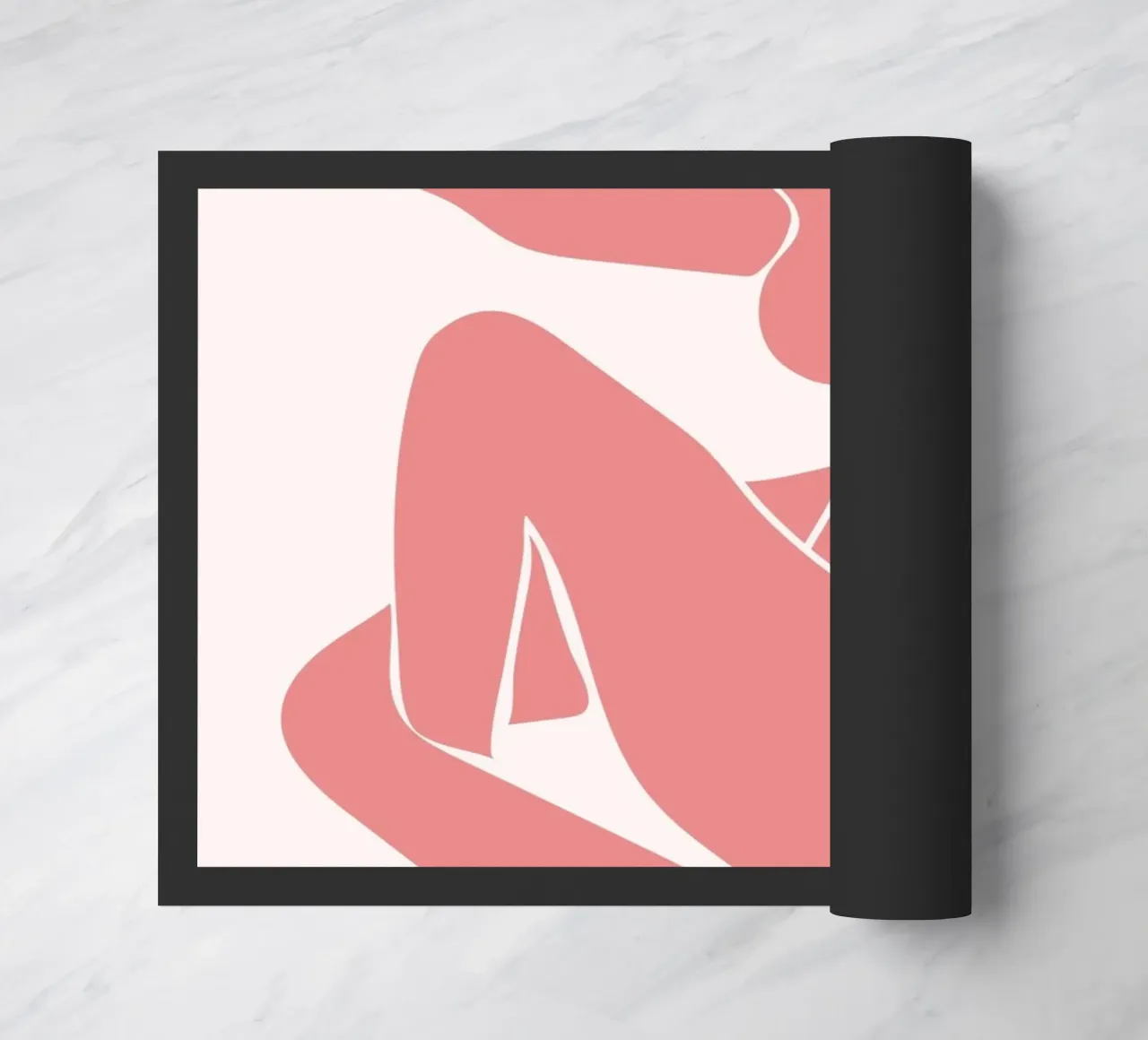 Matisse Pink Nude Cut-Out Modern Art Print Fußmatte von homdeco