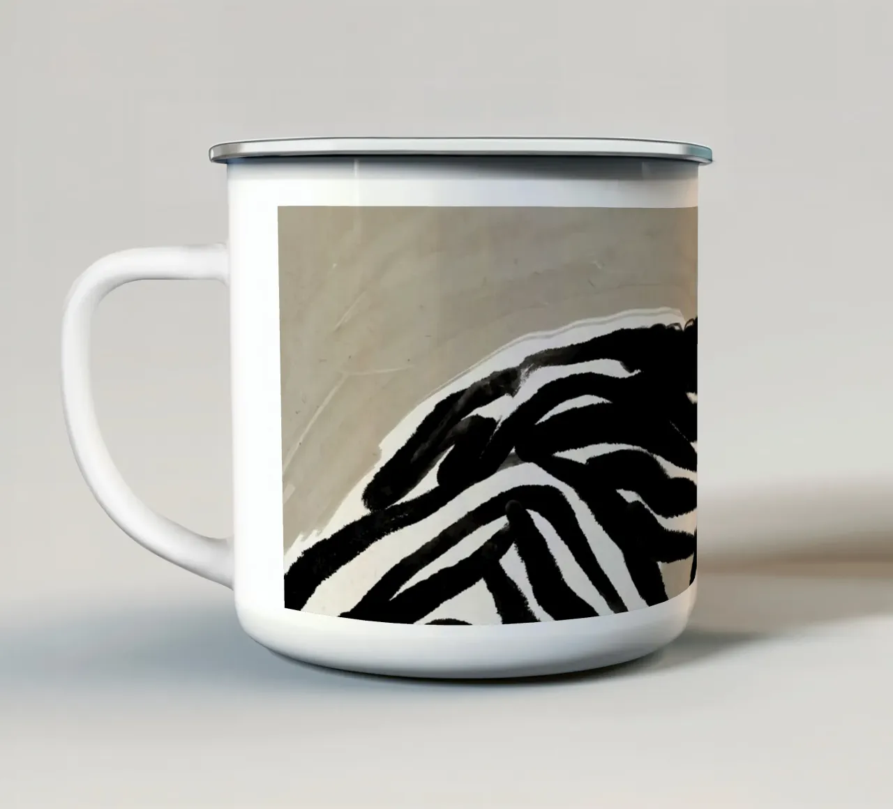 The Here And Now taza de esmalte de treechild