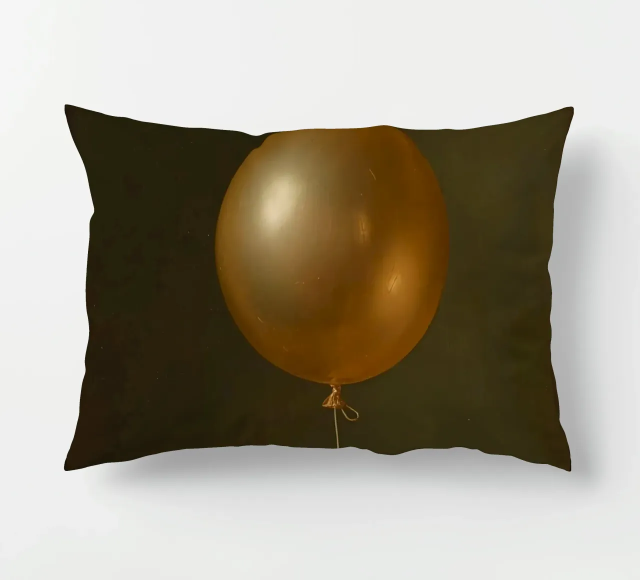 Pallone d'oro tenuto da una mano su uno sfondo scuro cuscino da DesignDoodle