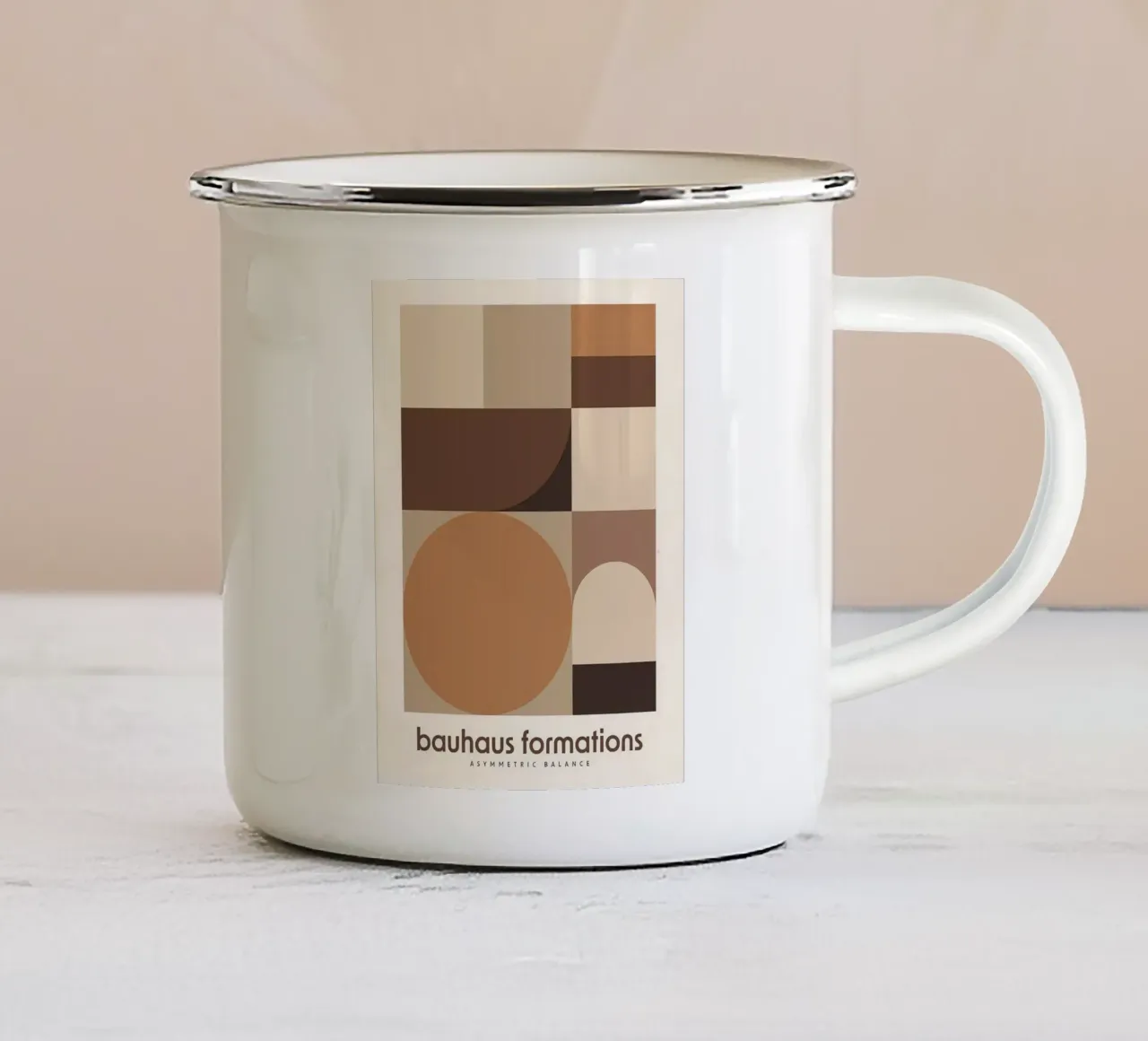 Formazioni Bauhaus tazza in smalto da Narciso