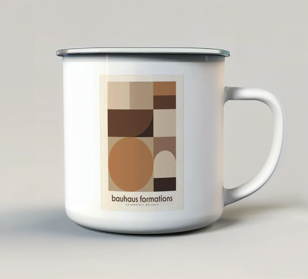 Formazioni Bauhaus tazza in smalto da Narciso