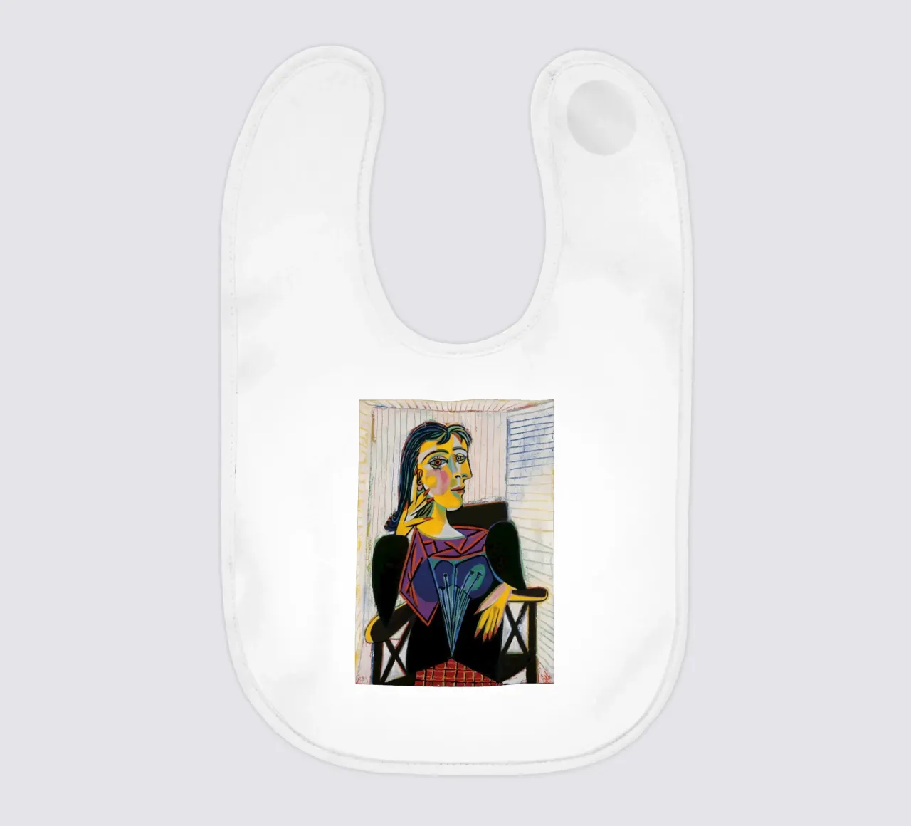 Portret van Dora Maar baby slabbetje van Susanprint