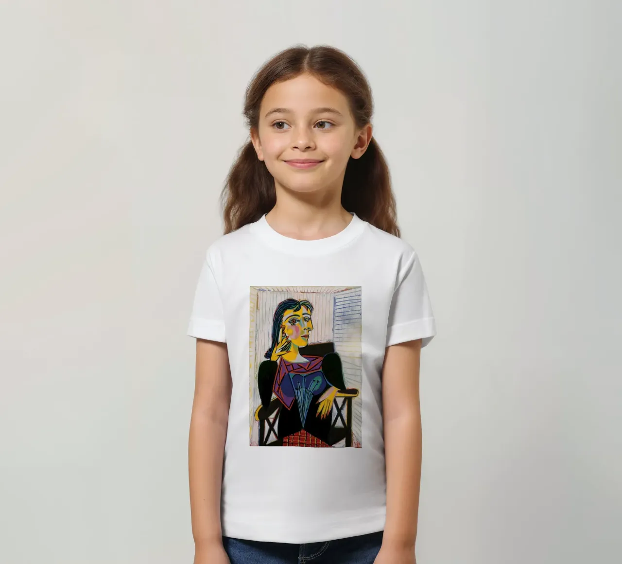 Portret van Dora Maar kinder t-shirt van Susanprint
