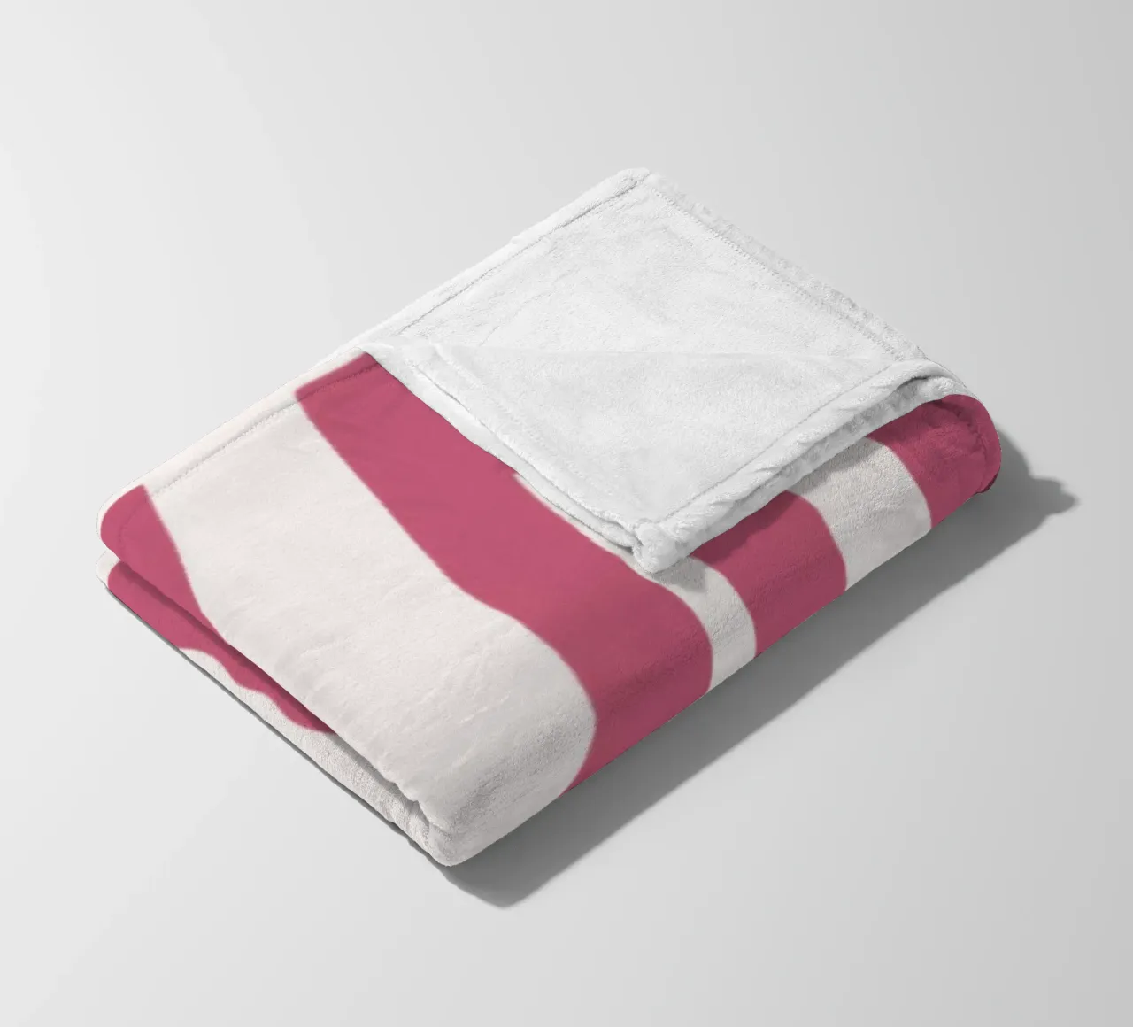 "OKAY" Distorted Pink Retro Typography Print fleece blanket by homdeco