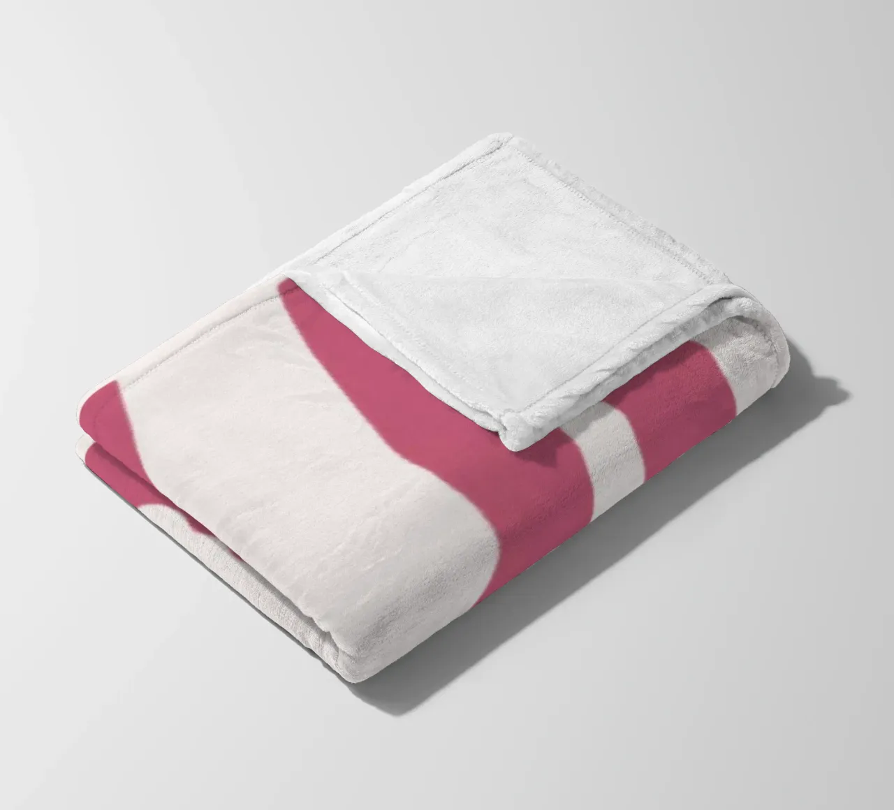 "OKAY" Distorted Pink Retro Typography Print fleece blanket by homdeco