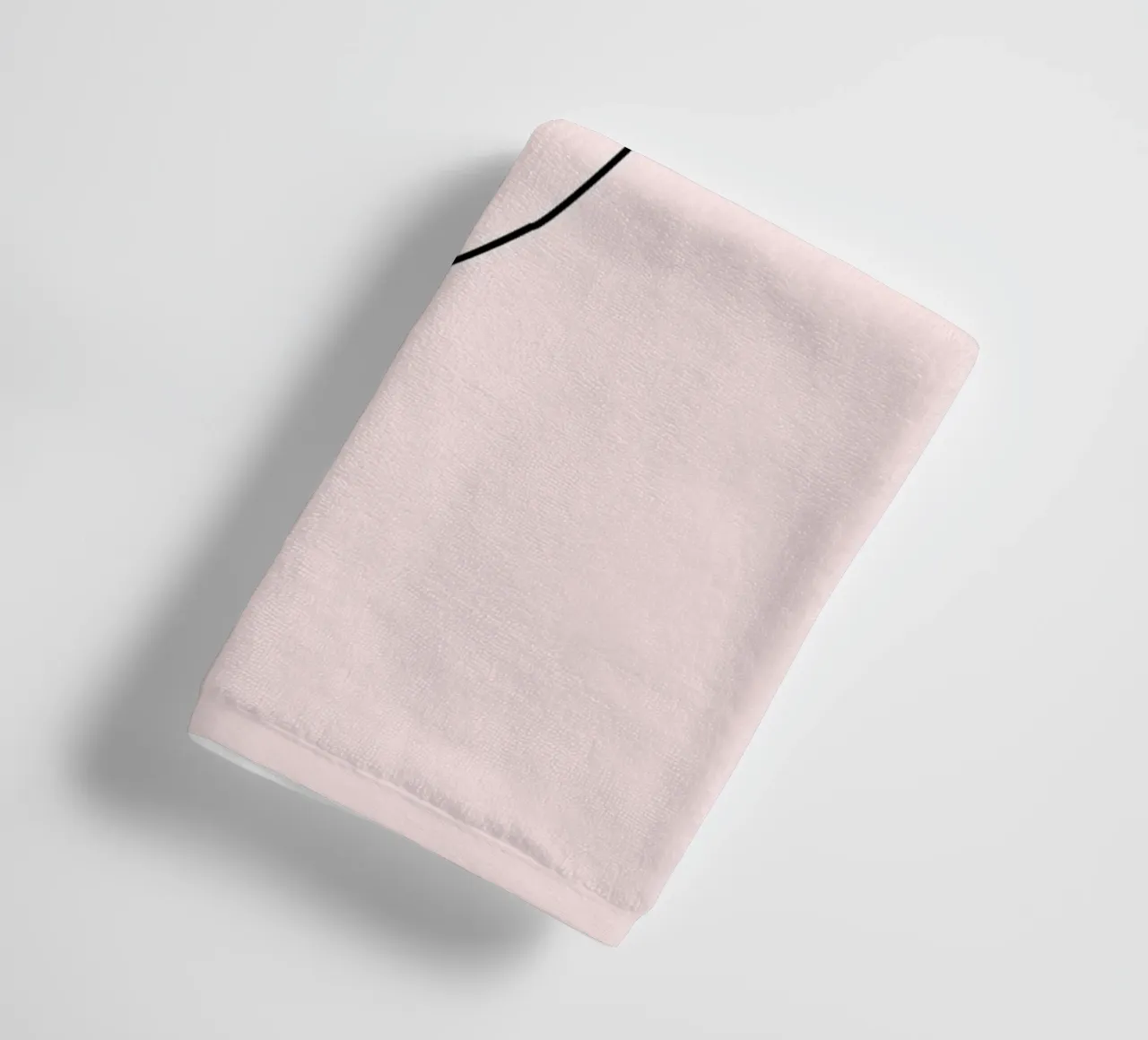 Minimalist Tulip Continuous Line Art Print towel by homdeco