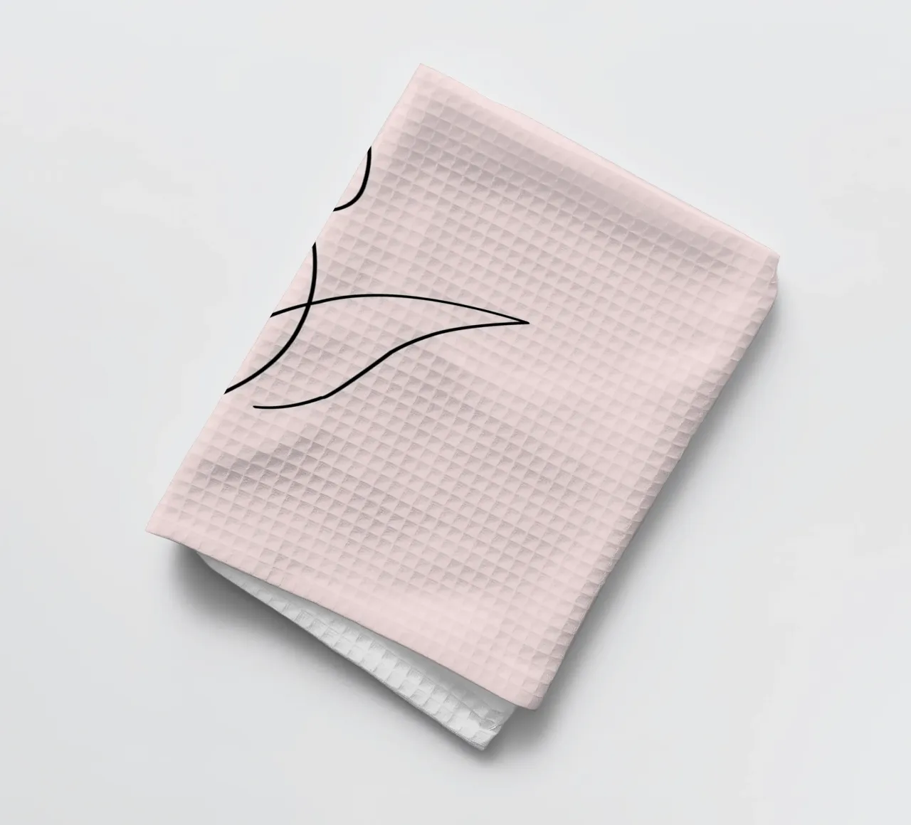 Minimalist Tulip Continuous Line Art Print torchon de homdeco