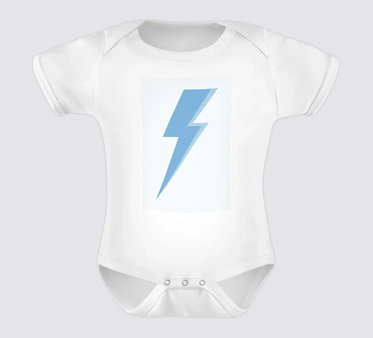Éclair bleu minimaliste Pop Art Print body bébé de homdeco