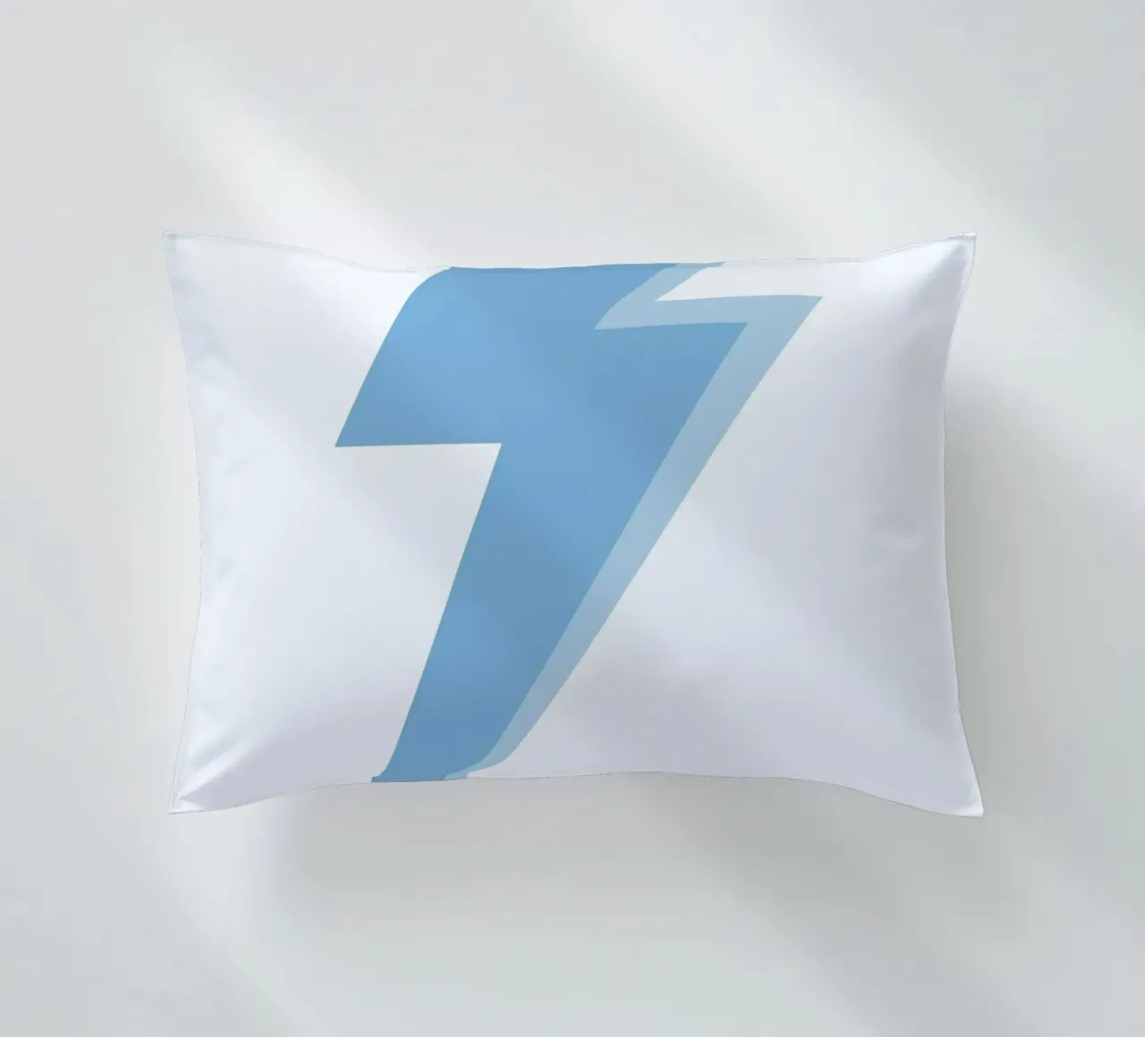 Stampa pop art minimalista con fulmine blu cuscino da homdeco