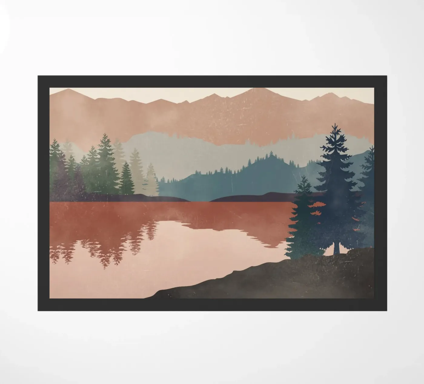 Paesaggio al tramonto zerbino da LeaDArt