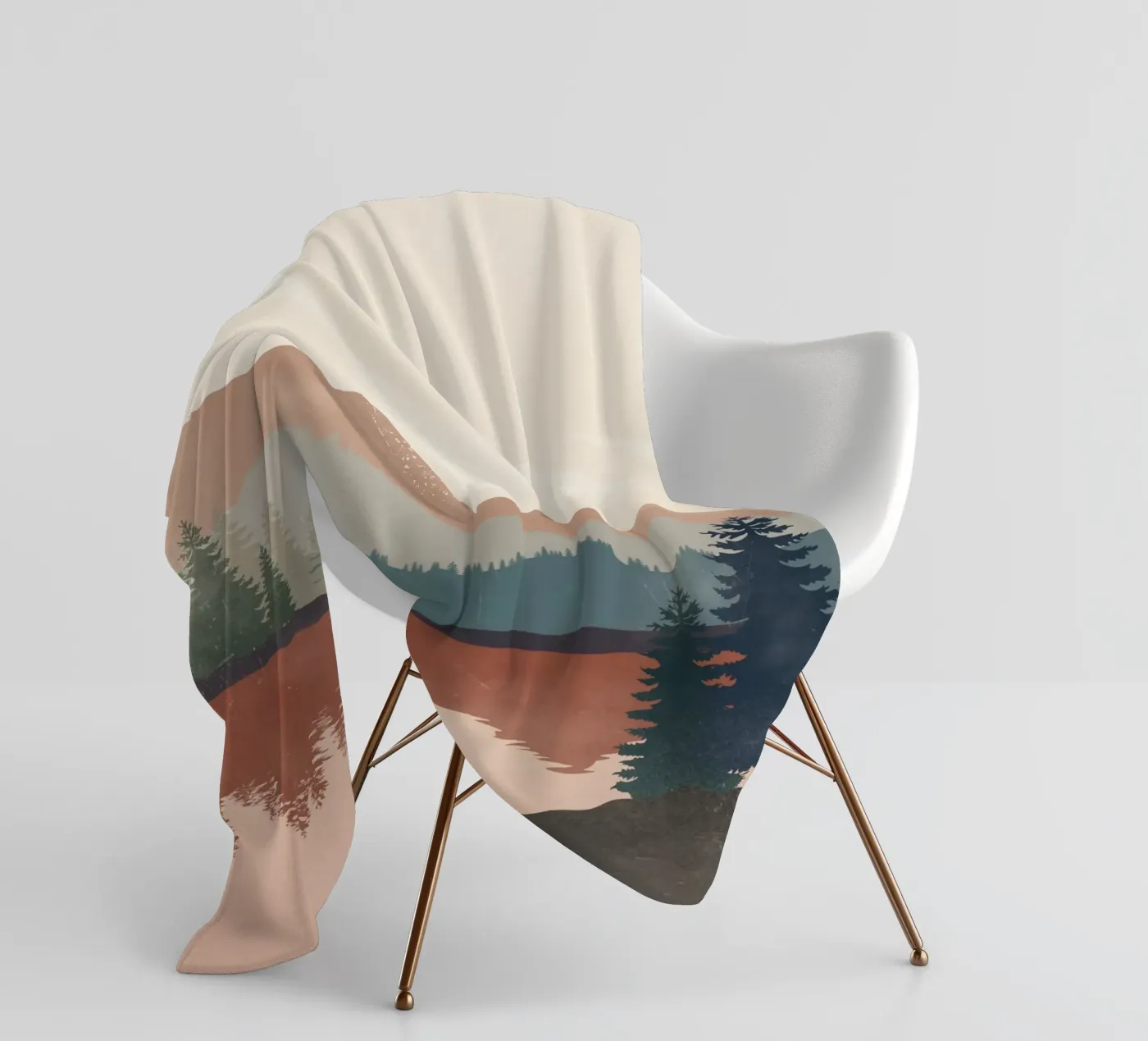 Sunset Landscape Fleecedecke von LeaDArt