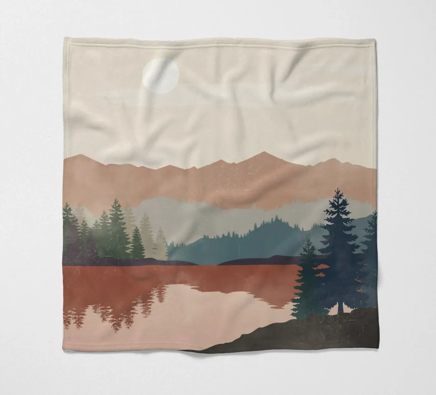 Sunset Landscape Fleecedecke von LeaDArt