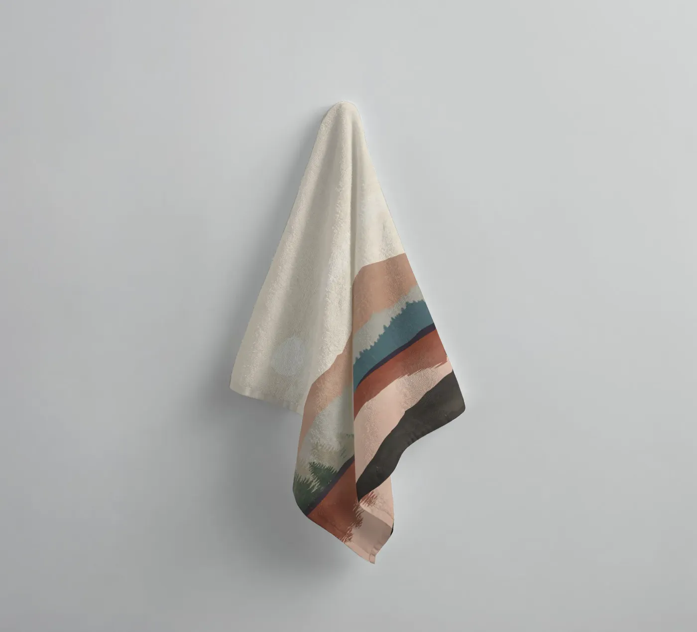 Sunset Landscape towel by LeaDArt