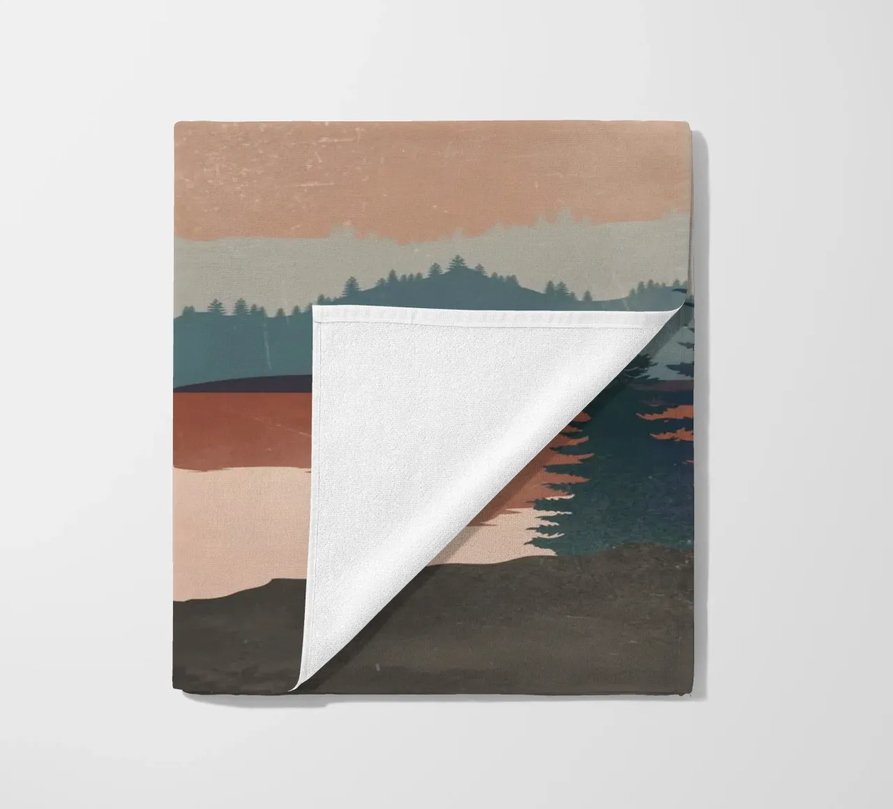 Paesaggio al tramonto telo mare da LeaDArt