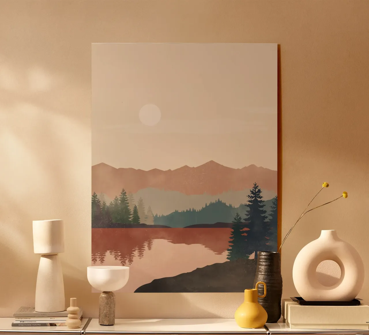 Sunset Landscape plexiglass da LeaDArt