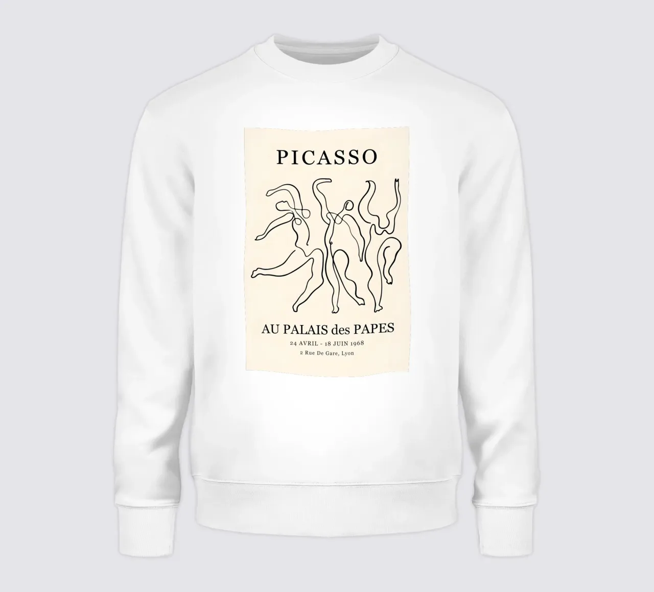 Poster espositivo Picasso Dancers Minimalist Line Art felpa da homdeco