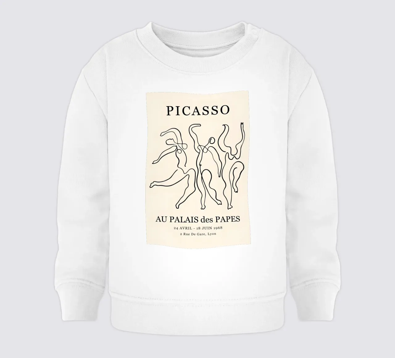 Poster espositivo Picasso Dancers Minimalist Line Art felpa neonato da homdeco