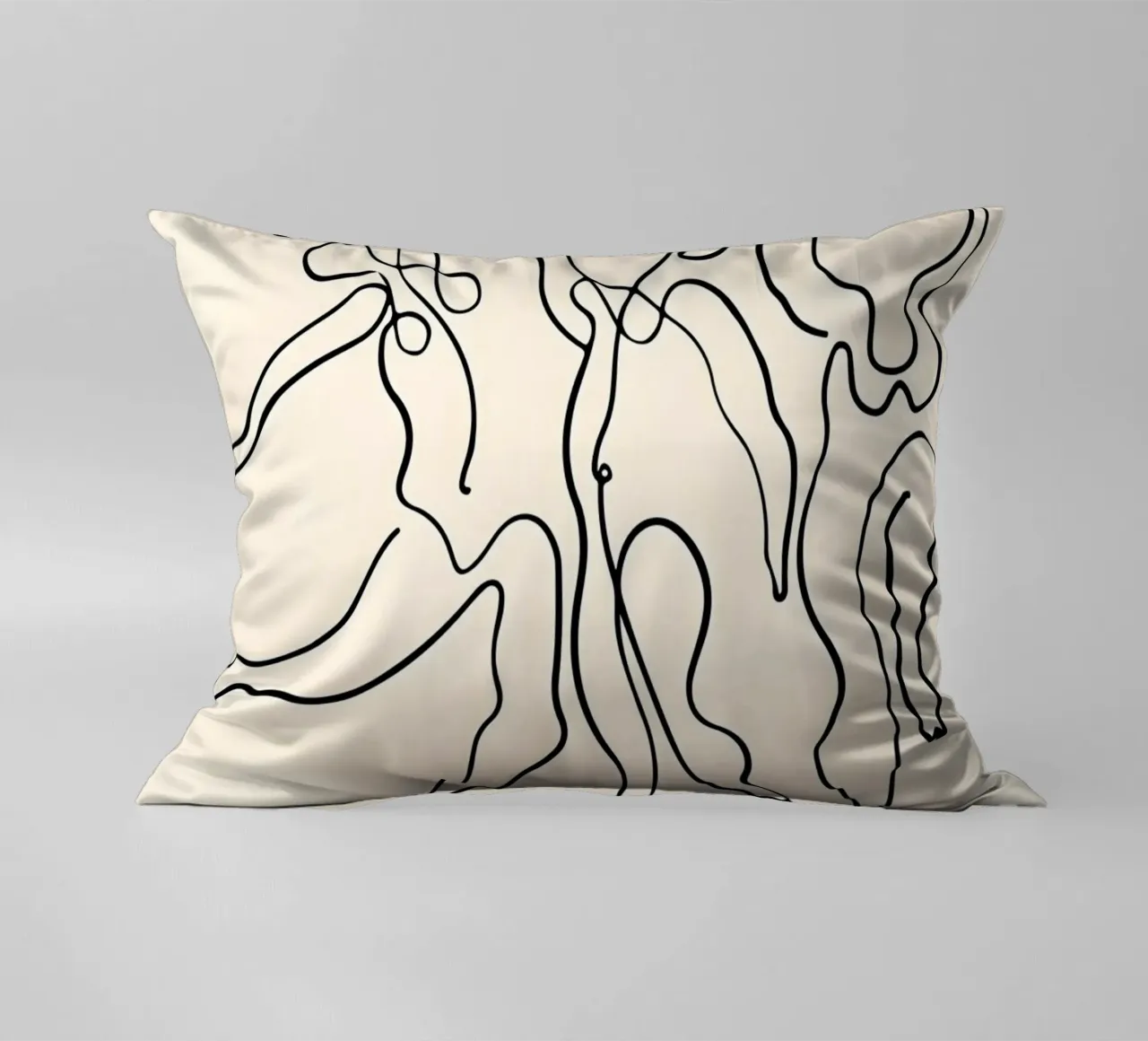 Poster espositivo Picasso Dancers Minimalist Line Art cuscino da homdeco