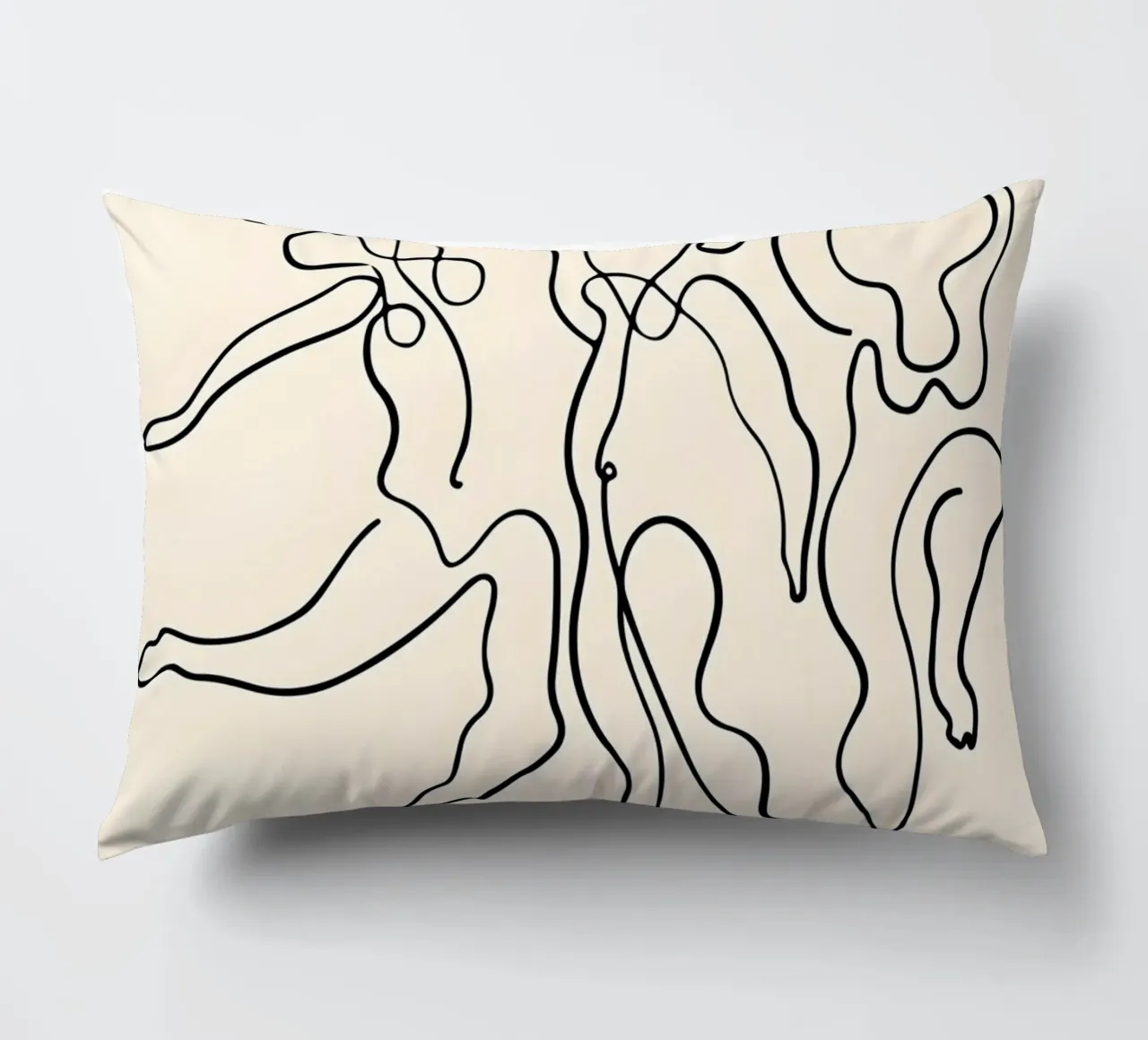 Poster espositivo Picasso Dancers Minimalist Line Art cuscino da homdeco