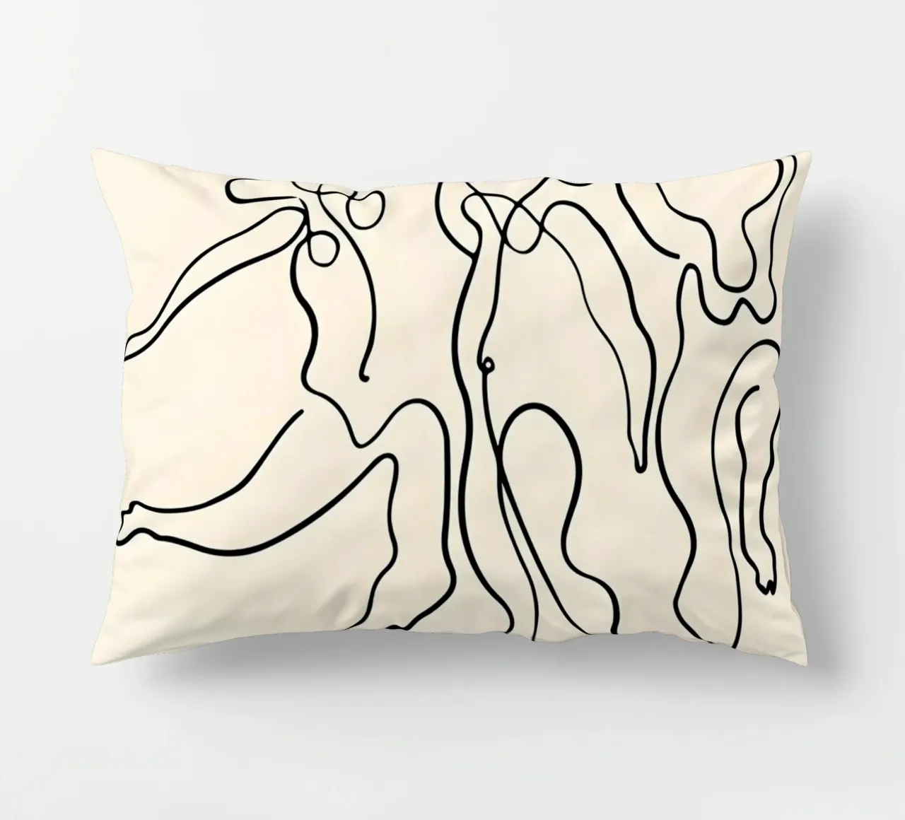 Poster espositivo Picasso Dancers Minimalist Line Art cuscino da homdeco