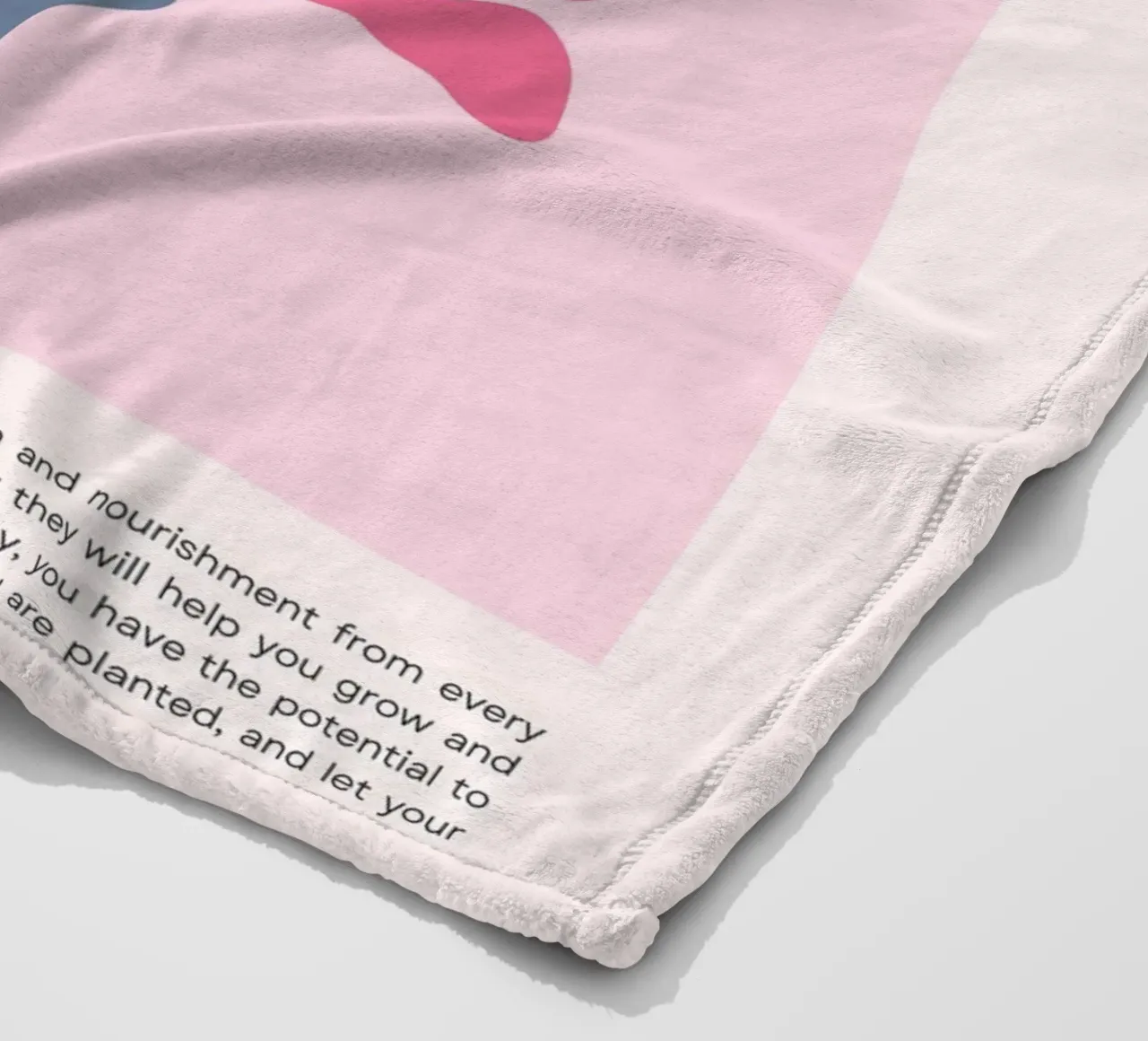 Poster floreale "Freedom" Bloom Where You Are Planted (Libertà) coperta in pile da homdeco