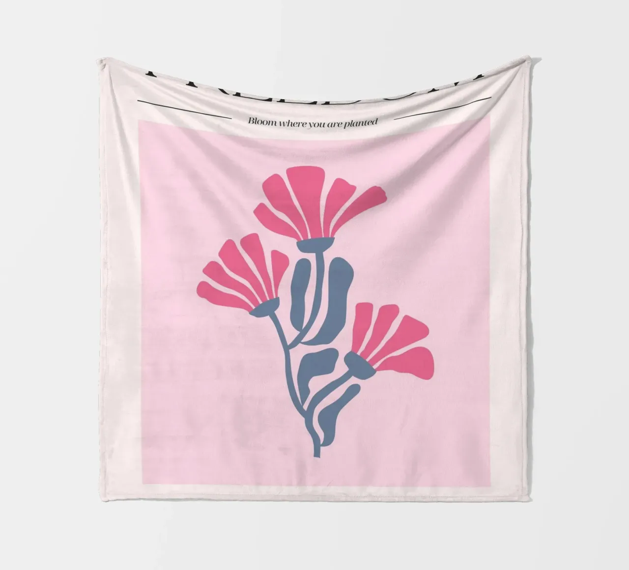 Poster floreale "Freedom" Bloom Where You Are Planted (Libertà) coperta in pile da homdeco