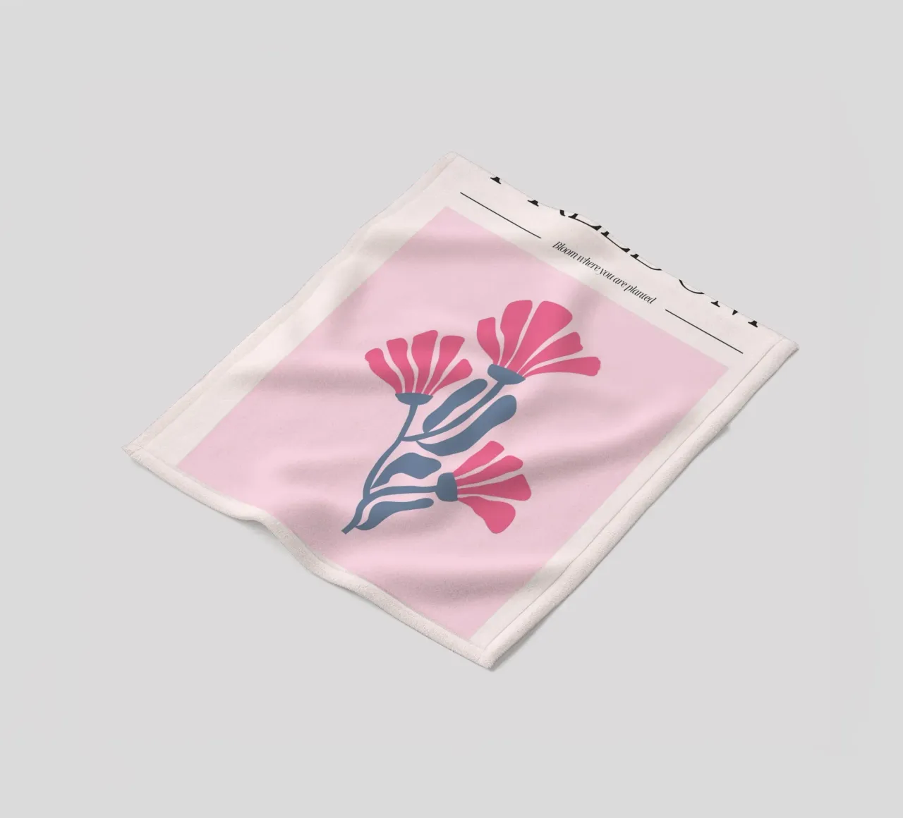 Poster floreale "Freedom" Bloom Where You Are Planted (Libertà) coperta in pile da homdeco