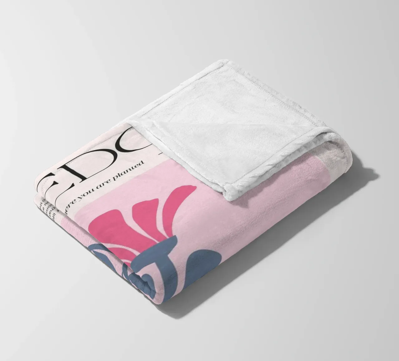 Poster floreale "Freedom" Bloom Where You Are Planted (Libertà) coperta in pile da homdeco