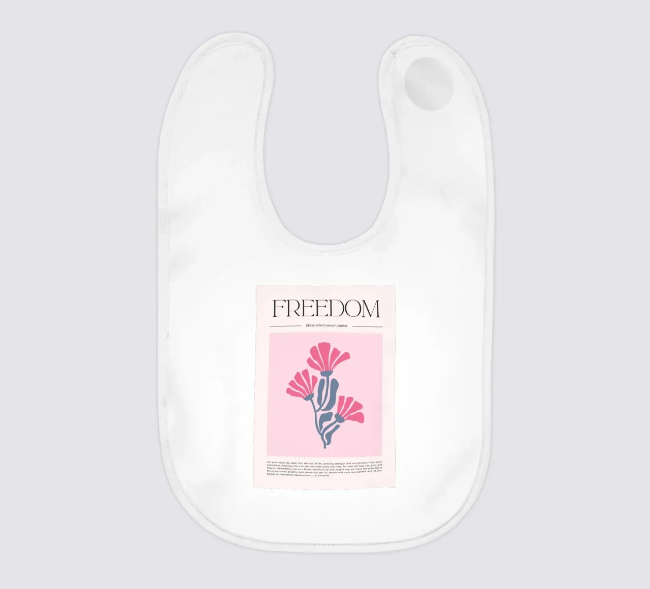 Poster floreale "Freedom" Bloom Where You Are Planted (Libertà) bavaglino da homdeco