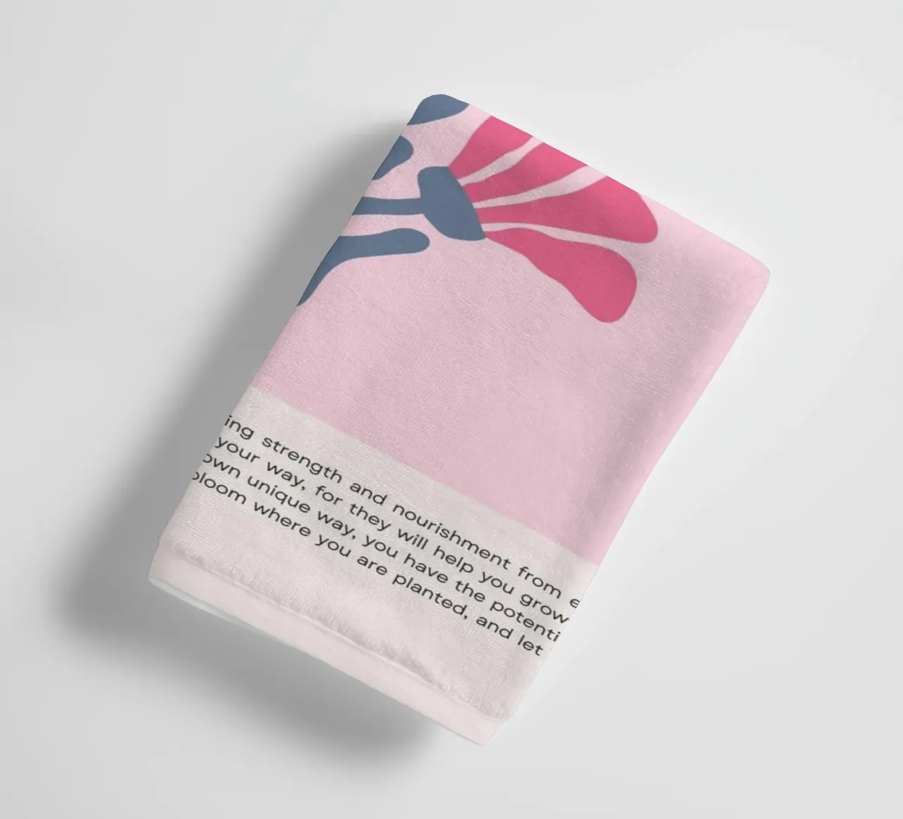 Poster floreale "Freedom" Bloom Where You Are Planted (Libertà) asciugamano da bagno da homdeco