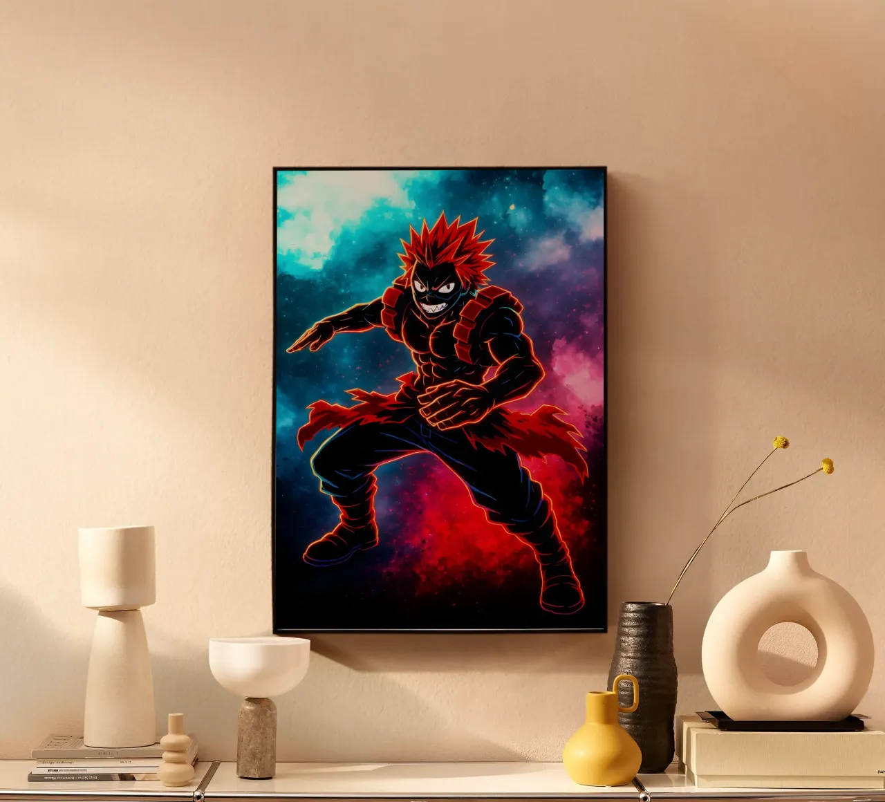Soul Of my hero academia Kirishima Eijirou alluminio dibond da DGSoulheroes
