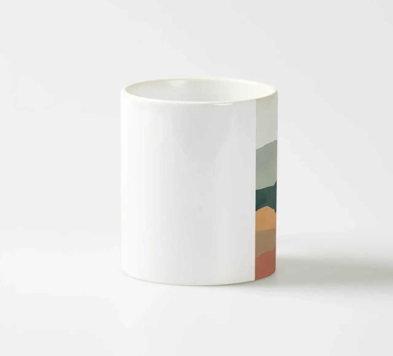 Paesaggio a strati tazza in ceramica da LeaDArt