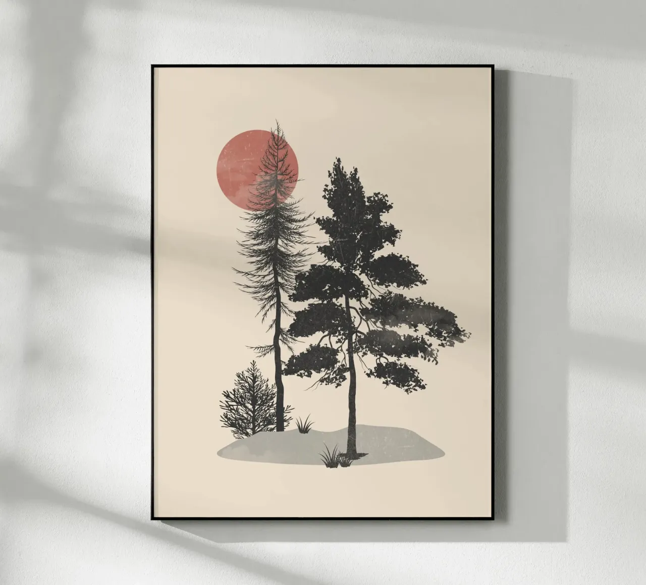 Forest Silhouettes acryl van LeaDArt