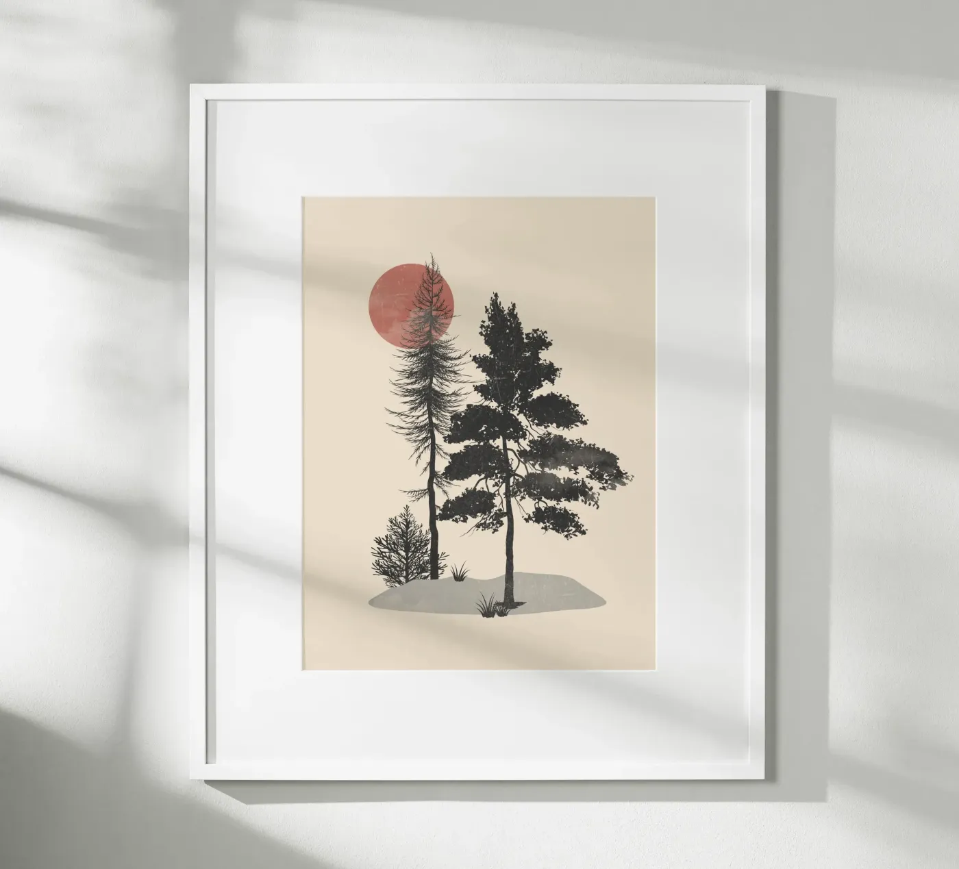 Silhouette della foresta poster da LeaDArt