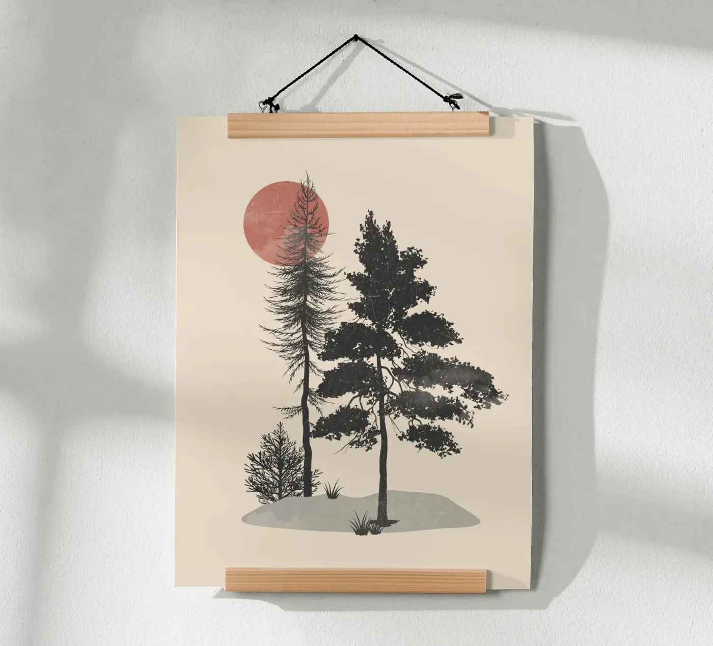 Silhouette della foresta poster da LeaDArt