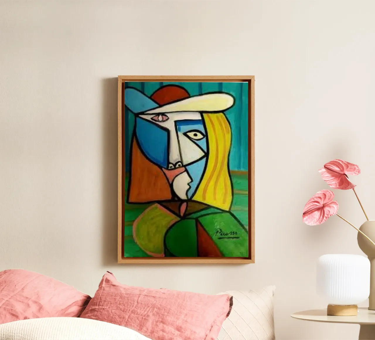Commemorating Works of Art canvas with Floater frame by Susanprint