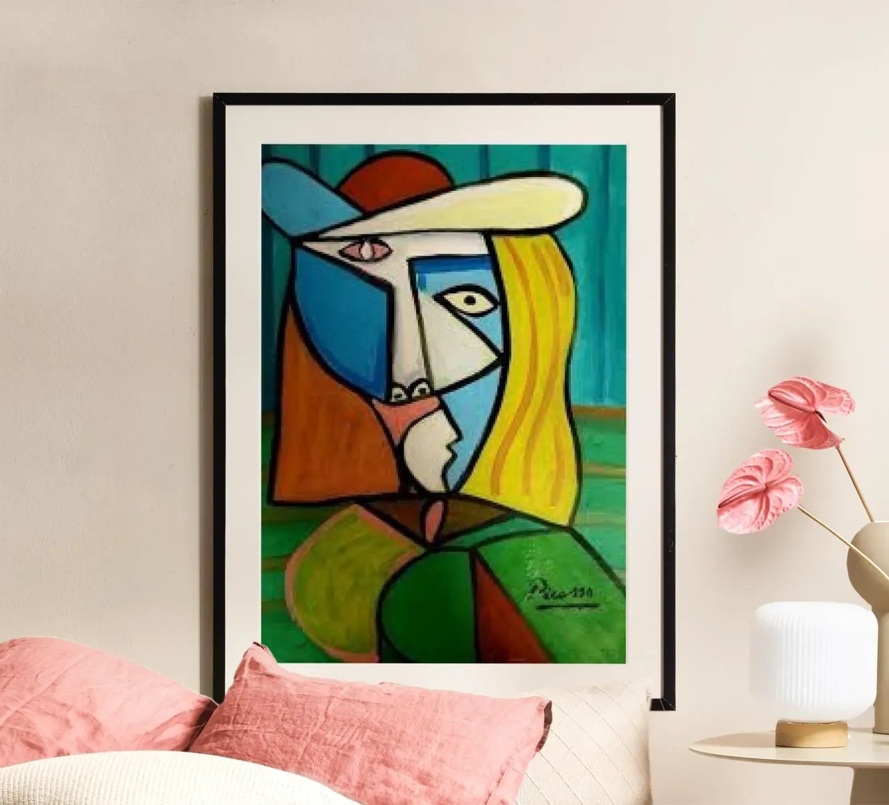Commemorazione di opere d'arte poster con telaio in alluminio da Susanprint