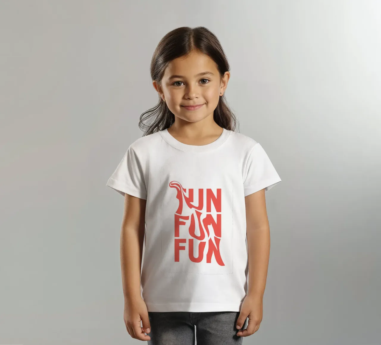 Poster pop art in grassetto tipografico Fun Fun Fun Fun t-shirt bambini da homdeco