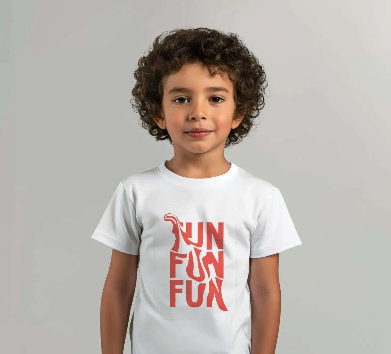 Poster pop art in grassetto tipografico Fun Fun Fun Fun t-shirt bambini da homdeco