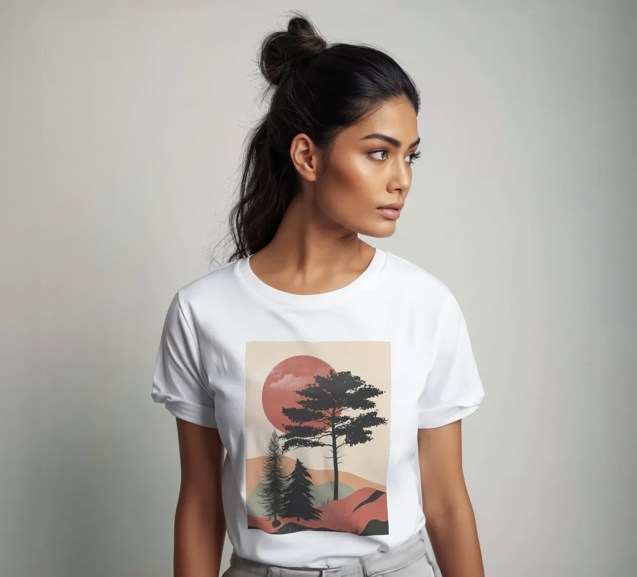Sole rosso nascente t-shirt da LeaDArt