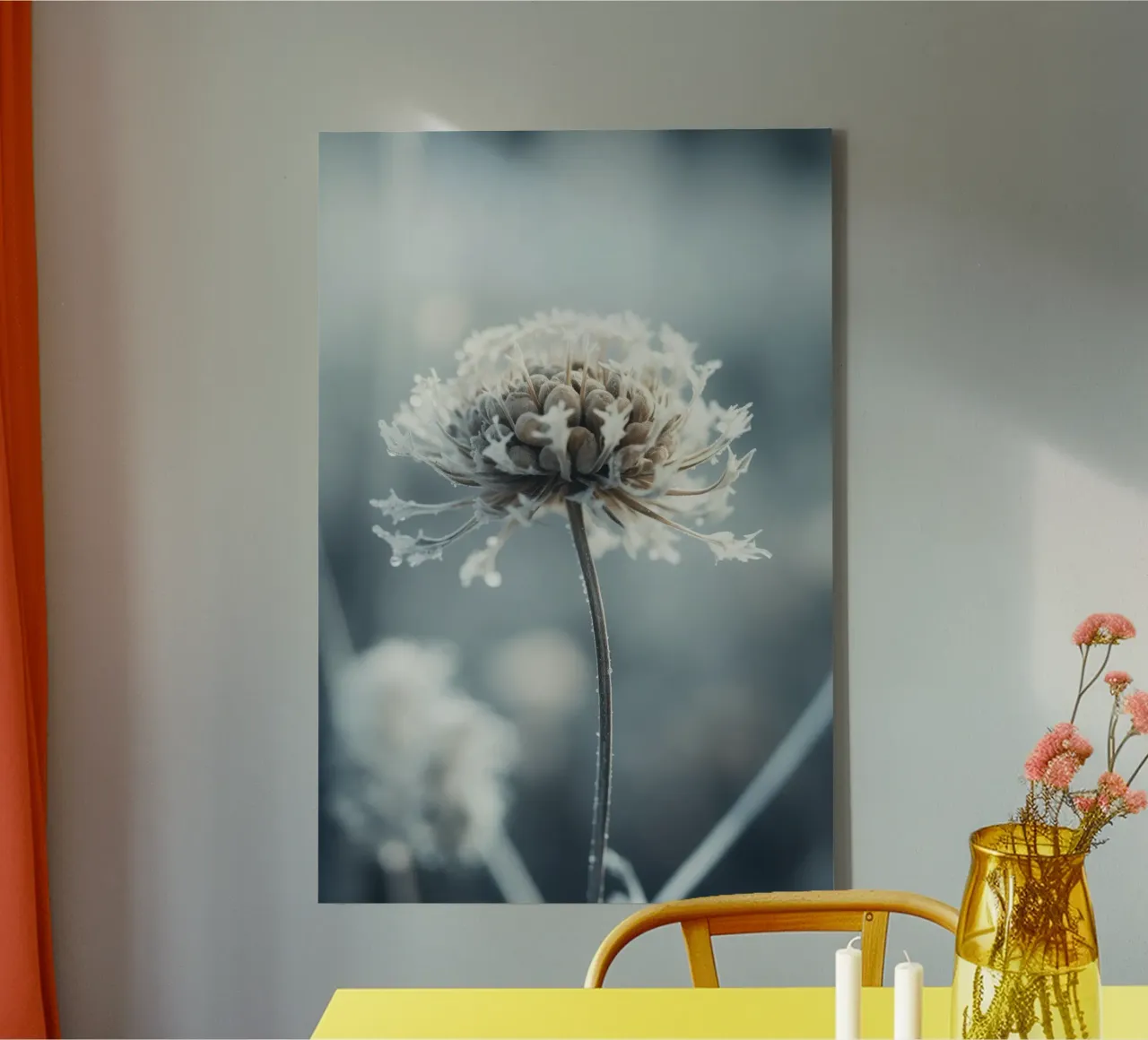 Frozen Flower No 5 tela con Cornice a cassetta da treechild